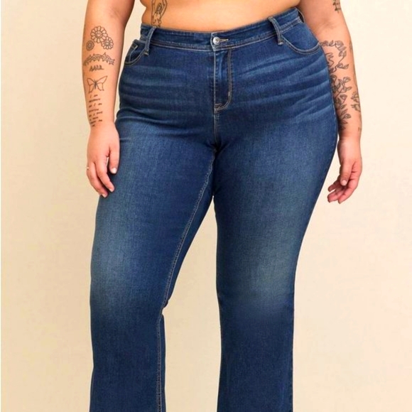 ❤️NWT VINTAGE TORRID JEANS - LUXE BOOT CUT - SUPER STRETCH DENIM - MID-RISE - Picture 13 of 15